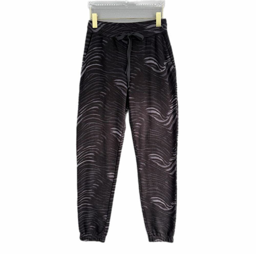 Rails NWT Kingston Animal Print Diffused Cotton Blend Waist Tie Pockets Joggers